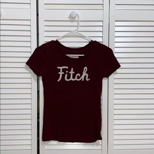 Maroon Abercrombie & Fitch T-Shirt